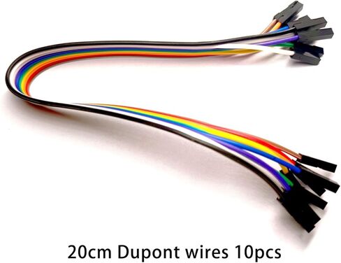 طقم محلل منطقي USB 24 ميجاهرتز 8 قنوات مع كابل USB A وأسلاك توصيل وسلك Dupont ورؤوس الدبوس - مثالية لتصحيح أخطاء بروتوكولات اتصالات الدوائر الإلكترونية in Kuwait