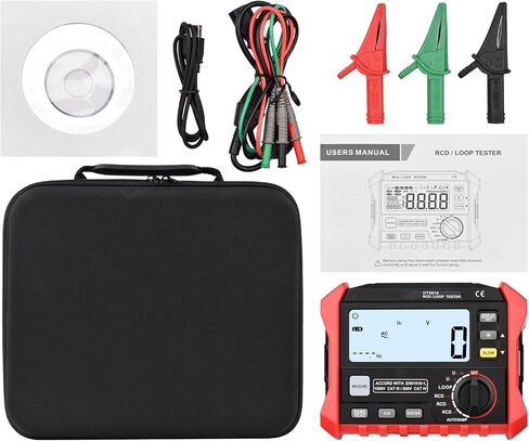 HT5910 4.7 بوصة LCD الرقمية المقاومة متر تسرب التبديل اختبار RCD/حلقة اختبار 1000 تخزين البيانات Megohmmeter الفولتميتر مع الإضاءة الخلفية in Kuwait