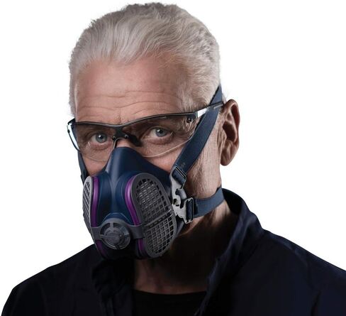 جهاز التنفس الصناعي GVS Elipse Dust Half Mask مع مرشحات قابلة للاستبدال وإعادة الاستخدام in Kuwait
