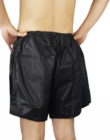 AMZ Medical Supply Disposable Boxer Shorts Unisize. Pack of 200 Dark Blue Disposable Shorts Medical with Elastic Waist, No Pockets. Breathable PP Disposable Exam Shorts Medical for Massage, Hospital in Saudi Arabia