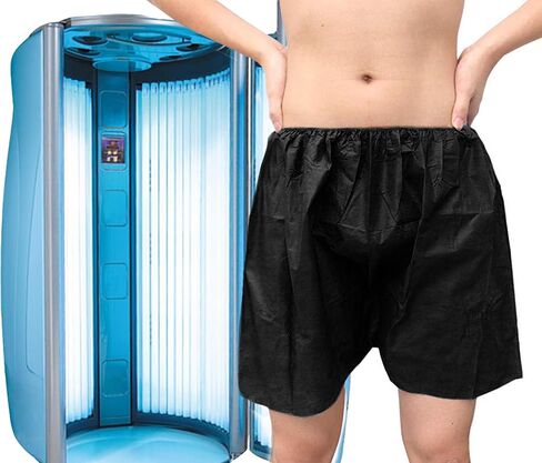 AMZ Medical Supply Disposable Boxer Shorts Unisize. Pack of 200 Dark Blue Disposable Shorts Medical with Elastic Waist, No Pockets. Breathable PP Disposable Exam Shorts Medical for Massage, Hospital in Saudi Arabia