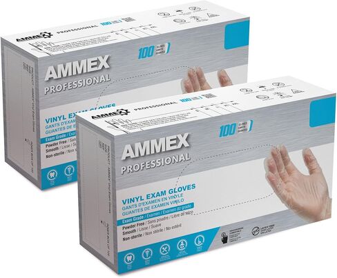 AMMEX Clear Vinyl Medical Gloves in Saudi Arabia