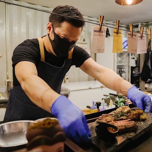 500 عبوة من قفازات ترونيكس للفحص باللون البنفسجي والأزرق النتريل، قفازات طبية للاستعمال مرة واحدة، قفازات للفحص الكيميائي، خالية من البودرة (متوسطة) in Kuwait