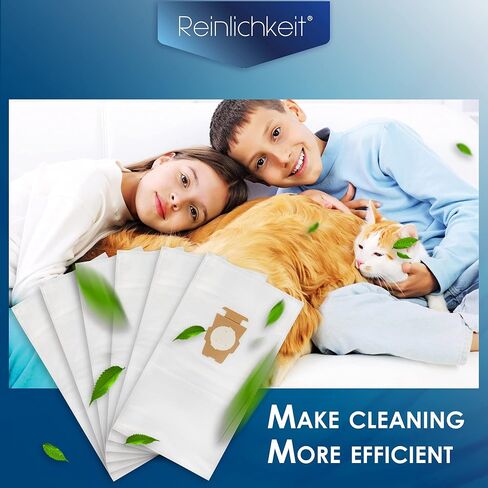 1 Pack (6 Bags) Vacuum Bags Fit for Kirby Part 205811 204814 204811 Universal Cloth Bags Fit for Kirby All Generation & Sentria Models in Saudi Arabia