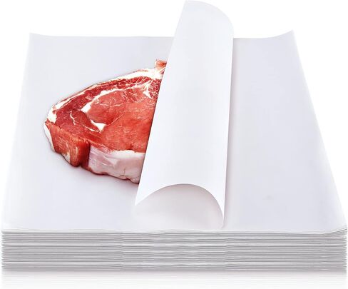 Sublimation White Butcher Paper Disposable Butcher Paper Sheets Square Meat Sheet Precut Butcher Paper No Wax Butcher Paper for Heat Press, Wrapping Meat, Art Project (50 Pieces, 12 x 12 Inches) in Saudi Arabia