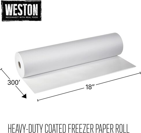 Weston Heavy Duty Freezer Paper Refill Roll, 18-Inch-by-300-Feet (83-4010-W),White in Kuwait