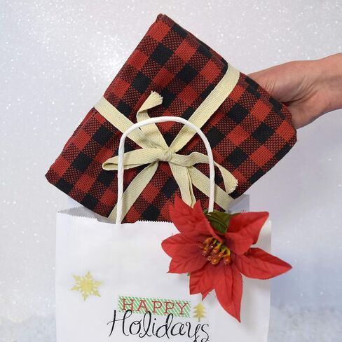 عبوة برايم لاين مقاس 8 × 4 × 10 صغيرة مكونة من 50 كيسًا ورقيًا أبيض بمقابض، وحقائب تسوق للأعمال الصغيرة، والتجزئة، والبوتيك، وحقائب هدايا للحفلات بالجملة in Kuwait