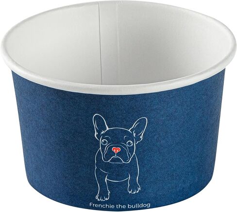 Restaurantware - Coppetta 5 Ounce Dessert Cups, 50 Disposable Ice Cream Cups - Lids Sold Separately, Sturdy, Frenchie Paper FroYo Bowls, For Hot And Cold Foods, Perfect For Gelato Or Mousse in Saudi Arabia