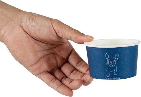 Restaurantware - Coppetta 5 Ounce Dessert Cups, 50 Disposable Ice Cream Cups - Lids Sold Separately, Sturdy, Frenchie Paper FroYo Bowls, For Hot And Cold Foods, Perfect For Gelato Or Mousse in Saudi Arabia
