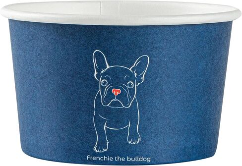 Restaurantware - Coppetta 5 Ounce Dessert Cups, 50 Disposable Ice Cream Cups - Lids Sold Separately, Sturdy, Frenchie Paper FroYo Bowls, For Hot And Cold Foods, Perfect For Gelato Or Mousse in Saudi Arabia