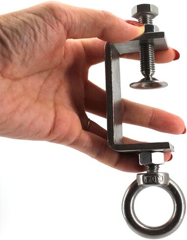 خطاف مشبك C مقاس 2 بوصة من الفولاذ المقاوم للصدأ؛ خطافات مشبك أنابيب للتعليق؛ مشبك معدني؛ شماعة مشبك شعاع؛ حلقة رفع شعاع الألومنيوم؛ حلقة رفع شعاع الألومنيوم. العرض القابل للقفل هو 1.33 بوصة ~ 2 بوصة (3 عبوات) in Kuwait