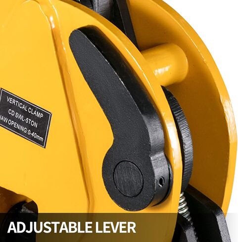 مشبك رفع VEVOR 11000 رطل/5T، مشبك لوحة عمودي لحمل العمل 0-1.2 بوصة/30 مم فتحة الفك، مشبك لوح فولاذي صناعي مشبك رفع معدني لوحة مشبك رفع معدات الرفع in Kuwait