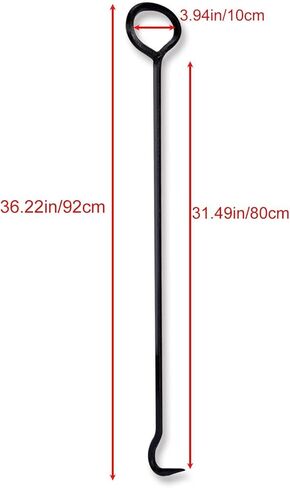 أداة ربط فتحة التفتيش الأصلية من Lesolar Tools، خطاف فردي مقاس 36 بوصة، رافع غطاء فتحة التفتيش، أغطية فتحات الرفع وغطاء تصريف العاصفة، خطاف أدوات فولاذي صلب للتحرك in Kuwait