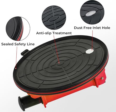 Glass Suction Cups, 2 Pack Heavy Duty Suction Cup Lifter with Vacuum Handle to Lift Large Glass for Tiles, Windows, Glass, 240 lbs Load Capacity, Carrying Case (8", Black) in Saudi Arabia