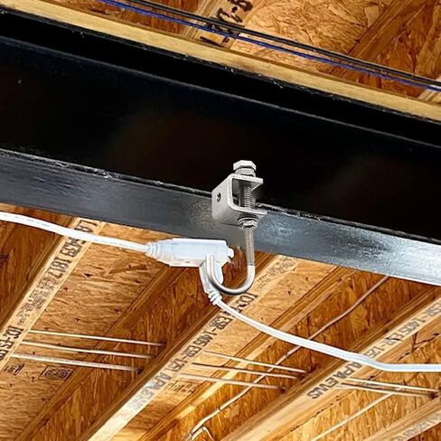 مشابك I-Beam مع خطافات؛ C المشبك هوك الفولاذ المقاوم للصدأ. خطافات مشبك الأنابيب للتعليق؛ خطاف مشبك الترباس. خطافات لاستخدام الزاوية المشقوقة في المجلفن (6 قطع) in Kuwait