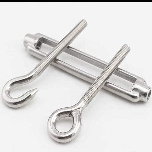 TooTaci Turnbuckle Eye and Eye,M5 Stainless Steel Turnbuckle Wire Tensioner,10pcs Small Turnbuckle Eye to Eye,Turnbuckles for Cable Wire,Cable Tightener for Wire Rope Tension in Saudi Arabia