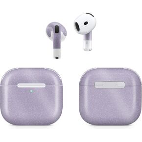 Glossy Glitter (2 Pack) سماعة الرأس متوفرة مع Apple Airpods 4 - الفهد الوردي - Premium 3M فينيل الواقية غطاء ملصق - سهلة تطبيق | مصنوع في الولايات المتحدة الأمريكية من قبل Mayyskins in Kuwait
