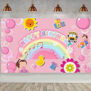 Rachel Girls Birthday Backdrop for Party Decorations, Cartoon Teacher Photo Booth Banner Props Party Supplies Background for Fans Adults Birthday Favors(70.86 * 43.3Inch) in Saudi Arabia