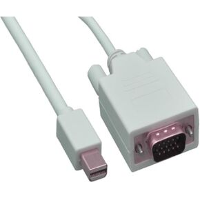 15 قدمًا Mini DisplayPort إلى Cable VGA - 32AWG - أبيض in Kuwait