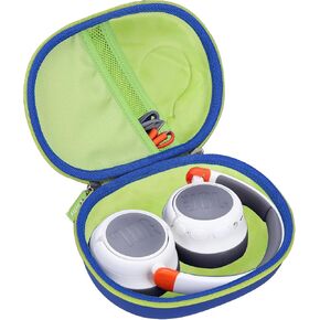 Headphone Case for JBL Junior 470NC/ JR 470 NC/JR 460 NC/Tune 670NC Kids Headphone (Box Only) (Grey-Orange) in Saudi Arabia