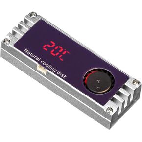 M2 SSD Heatsink with Digital Temperature OLED-Display M.2 2280 22110 NVME Hard Disk Heat-Radiator M2 Heat Conduction Fins Turbine-Cooling Fan in Saudi Arabia