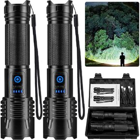 NiaoChao Flashlights 99,000 High Lumens, Super Bright LED Rechargeable Flashlight, 5 Modes Waterproof Flash Light for Home Camping Hiking in Saudi Arabia