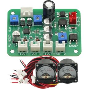 VU Meter 2PCS VU Meter 500UA VU Meter تسجيل الضوء الدافئ و CABLE +كابل مع وحدة سائق ، عدادات VU in Kuwait