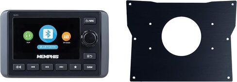 Memphis Audio SMC3 Marine Multi Zone Center مع KRXDK هي مجموعة DASH مصممة لتناسب 2020-2022 KAWASAKI Teryx KRX in Kuwait