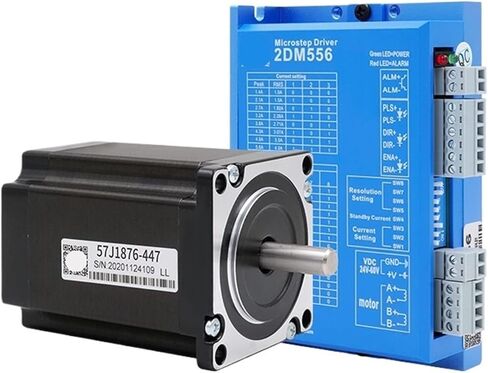 1pcs Stepper Motor Kits, 23, 57J1876, 2DM556 Driver, 2Nm 4.7A, 60VDC, Pulse Direction Control, Lower Noise, RS232 Commun in Saudi Arabia