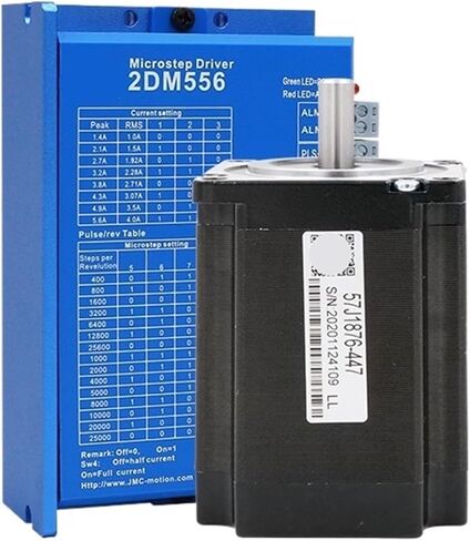 1pcs Stepper Motor Kits, 23, 57J1876, 2DM556 Driver, 2Nm 4.7A, 60VDC, Pulse Direction Control, Lower Noise, RS232 Commun in Saudi Arabia