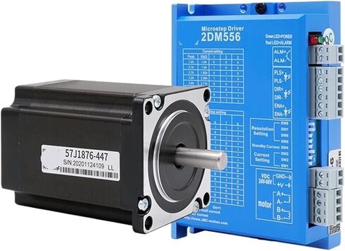 1pcs Stepper Motor Kits, 23, 57J1876, 2DM556 Driver, 2Nm 4.7A, 60VDC, Pulse Direction Control, Lower Noise, RS232 Commun in Saudi Arabia