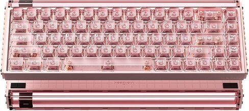 MelGeek MADE68 Ultra+ Wired Keyboard, Hall Effect Magnetic Switch Gaming Keyboard, 65% Compact Rapid Trigger, Hot-Swappable, RGB Snap Tap & Adjustable Actuation, HIVE Custom, Aluminum Case-Jelly Pink in Saudi Arabia