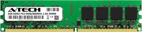 A-Tech 2GB RAM بديل لـ Kingston KVR800D2N6/2G | DDR2 800MHz PC2-6400 UDIMM NONCC 240-PIN DIMM MEMORY in Kuwait