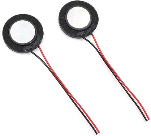 2x مكبر صوت داخلي Round DIY بديل لمشغل الموسيقى 20 مم أسود in Kuwait