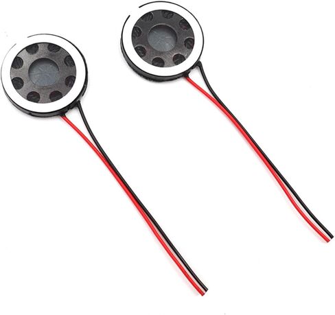 2x مكبر صوت داخلي Round DIY بديل لمشغل الموسيقى 20 مم أسود in Kuwait