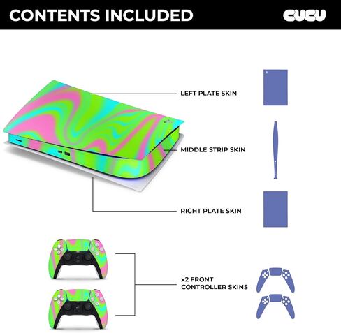 يغطي CUCU غطاء شارات الجلد مزدوج الطبقات PS5 PS5 Full-Budy لوحدة التحكم ووحدة التحكم | الطبعة الرقمية in Kuwait