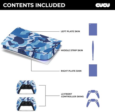 PS5 SHARK BIET كاملة الجسم غطاء شارات الجلد مزدوج الطبقة لوحدة التحكم ووحدة التحكم | الطبعة الرقمية in Kuwait