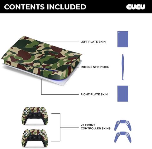 PS5 SHARK BIET كاملة الجسم غطاء شارات الجلد مزدوج الطبقة لوحدة التحكم ووحدة التحكم | الطبعة الرقمية in Kuwait
