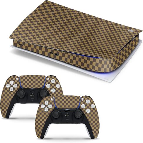 PS5 SHARK BIET كاملة الجسم غطاء شارات الجلد مزدوج الطبقة لوحدة التحكم ووحدة التحكم | الطبعة الرقمية in Kuwait