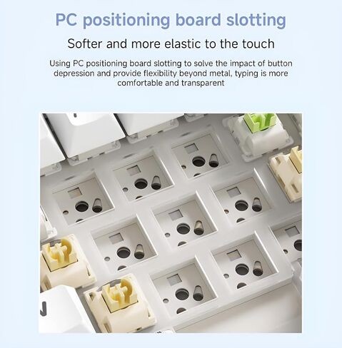 x Aula F75 Gasket Mechanical Keyboard, 75% Wireless Hot Swappable Gaming Keyboard with Five-Layer Padding&Knob, Bluetooth/2.4GHz/USB-C, RGB (Black Gradient, LEOBOG Reaper Switch) in Kuwait