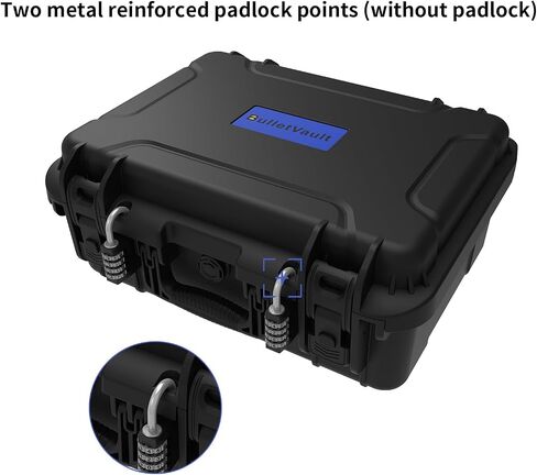 Gun Case 5 Pistol & 12 Magazine Pre-Cut Shockproof Waterproof Hard Shell Handgun Cases with Desiccant, TSA Approved Travel Pistol Case in Saudi Arabia