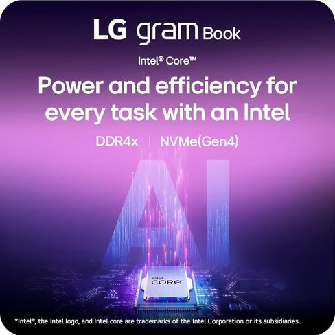 LG gram Book 15 Thin Lightweight Laptop Computer, 16GB RAM, 512GB SSD, AI Copilot in Windows 11 Pro, Intel i5-1334U(10 Cores up to 4.6 GHz), FHD IPS Display, Backlight, with 5 ave 6 in 1 kit in Kuwait