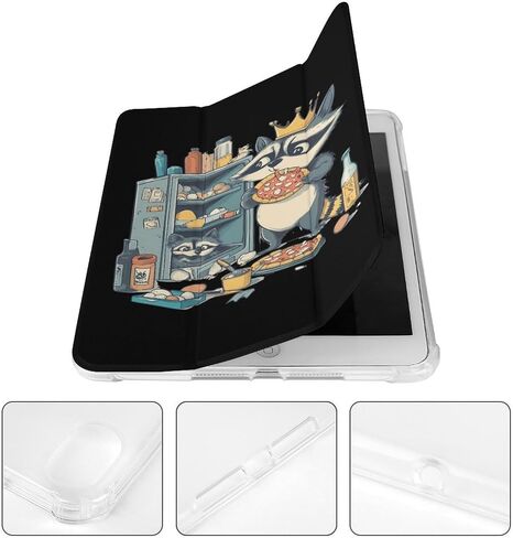 قضية الراكون والبقايا مع حامل القلم رفيع الخفيف الوزن المتوافق مع iPad mini 4/5/6 mini4/5 （7.9in） in Kuwait