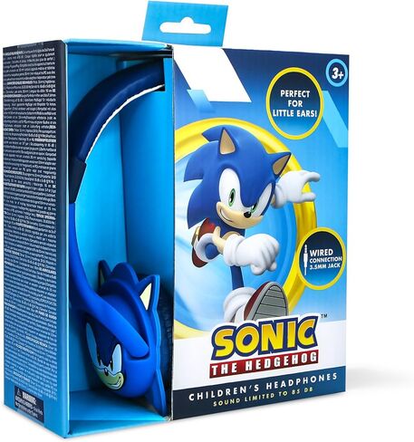 SH1179 Sonic the Hedgehog Kids Wired Headphones - Blue in Kuwait