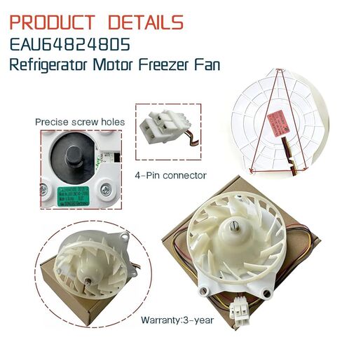 1PCS EAU64824805 ثلاجة محرك مروحة المبخر للثلاجة DC12V 1A ثلاجة فريزر مروحة Z40E12MS1A0-57K in Kuwait
