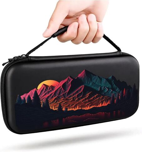 Mountains Case For Nintendo Switch Cute Girl Nature Forest Switch OLED Case Console Protective Travel Case for Nintendo Girls Kids Women NM1 in Saudi Arabia