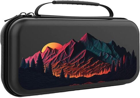 Mountains Case For Nintendo Switch Cute Girl Nature Forest Switch OLED Case Console Protective Travel Case for Nintendo Girls Kids Women NM1 in Saudi Arabia