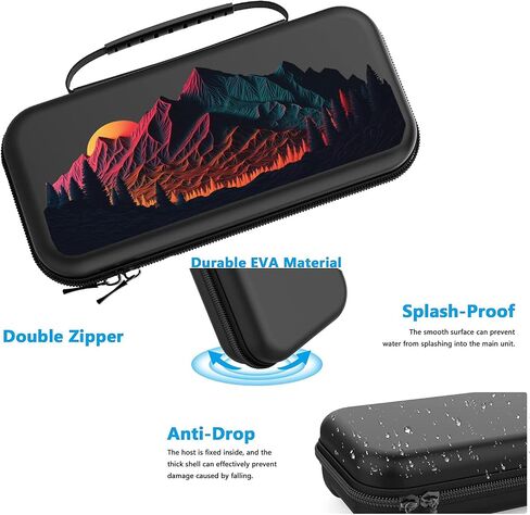 Mountains Case For Nintendo Switch Cute Girl Nature Forest Switch OLED Case Console Protective Travel Case for Nintendo Girls Kids Women NM1 in Saudi Arabia