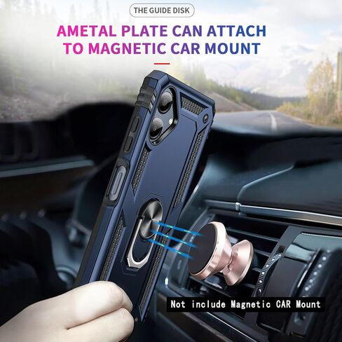 LeYi for Samsung Galaxy-A05-Phone Case, Samsung A05 Case with Glass Screen Protector and Camera Lens Protector, Heavy Duty Rugged Protective Case Cover with Kickstand Funda para Galaxy AO5, Blue in Saudi Arabia