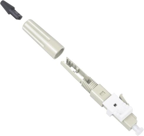 Duogalia-10 Pack LC UPC Single Mode Fiber Optic Cable Quick Connector Fast Connection Adapter for 0.9/2.0/3.0/2.0 * 3.0mm Fiber Round Cable(Blue) in Saudi Arabia